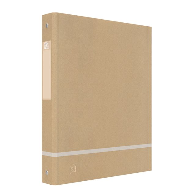 Oxford - Raccoglitore ad anelli A4 4 anelli O-mech 25mm naturale | 14 pezzi