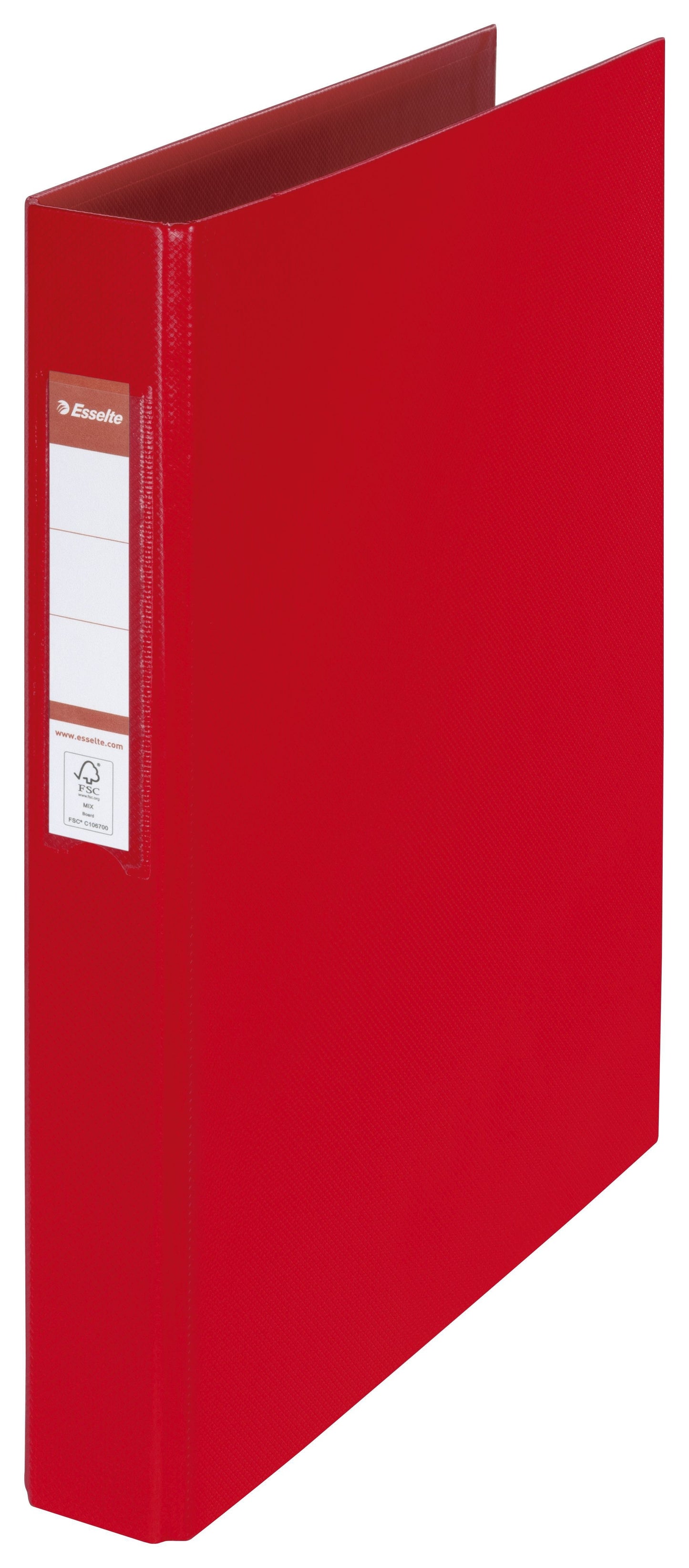 Esselte - Raccoglitore ad anelli VIVIDA A4 2 anelli O-meccanismo 25 mm PP rosso | 10 pezzi