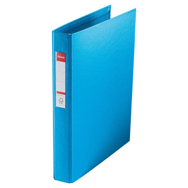 Esselte - Classeur à anneaux VIVIDA A4 4 anneaux mécanisme O 25mm PP bleu | 10 pièces