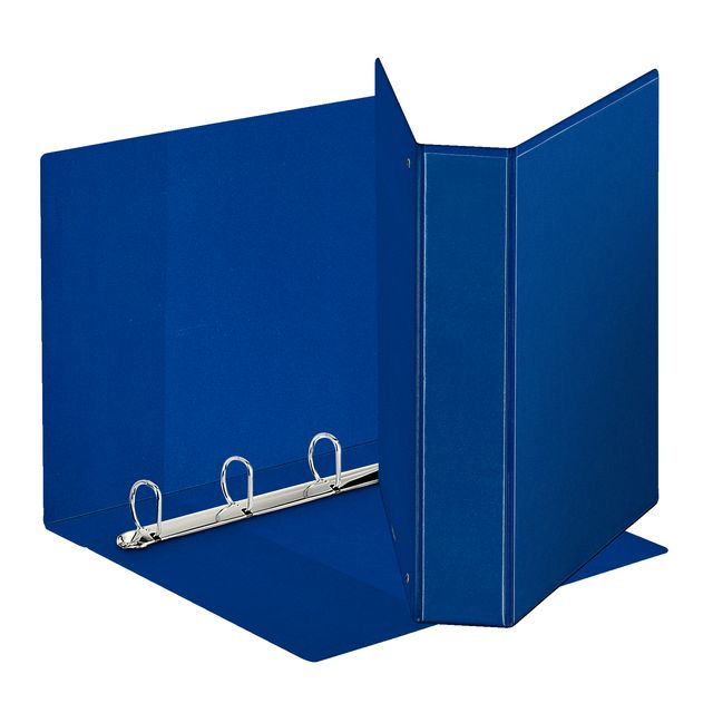 Esselte - Presentatieringband panorama A4 4-rings D-mechaniek 30mm PP blauw