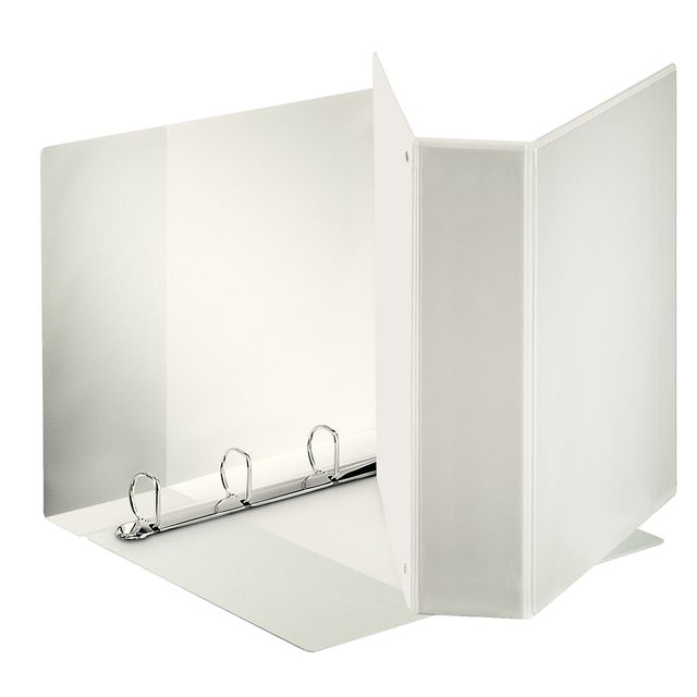 Esselte - Raccoglitore ad anelli panorama A4 a 4 anelli con meccanismo a D 52 mm PP bianco | 10 pezzi