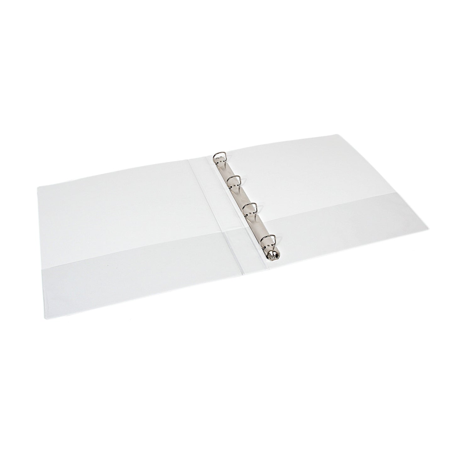 Quantore - Classeur de présentation A4 4 anneaux D-mech 15mm blanc | 10 pièces