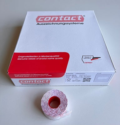 Klika - Label 2612 white permanent 2-slit 63,000