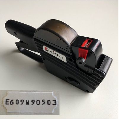 Klika - Prijstang BLITZ C10/A Afdruk A-Z + 0-9 2 stuks