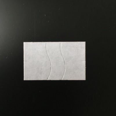 Klika - Label 2616 white perm-2slit straight safety 3 pieces