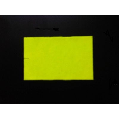 Klika - Etiket 2616 recht fluor geel afnmbr