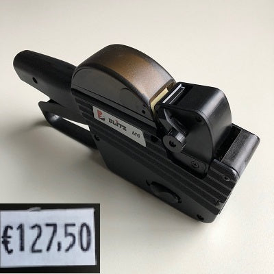 Klika - Cartellino del prezzo BLITZ M6 stampa grande € 999,99