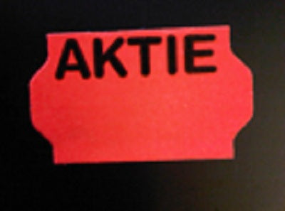 Klika - Etiket 3219 fluor rood AKTIE