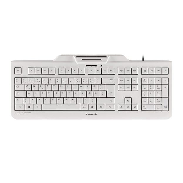 CHERRY - KC 1000 SC toetsenbord Universeel USB AZERTY Belgisch Wit