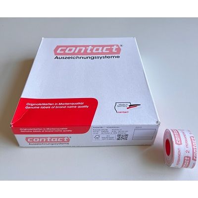 Klika - Etiket 3719 wit perm 2slit recht 28.000