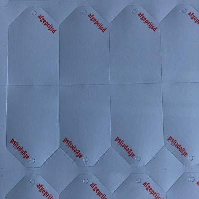 Klika - Hangetiket 38x60 mm afgeprijsd