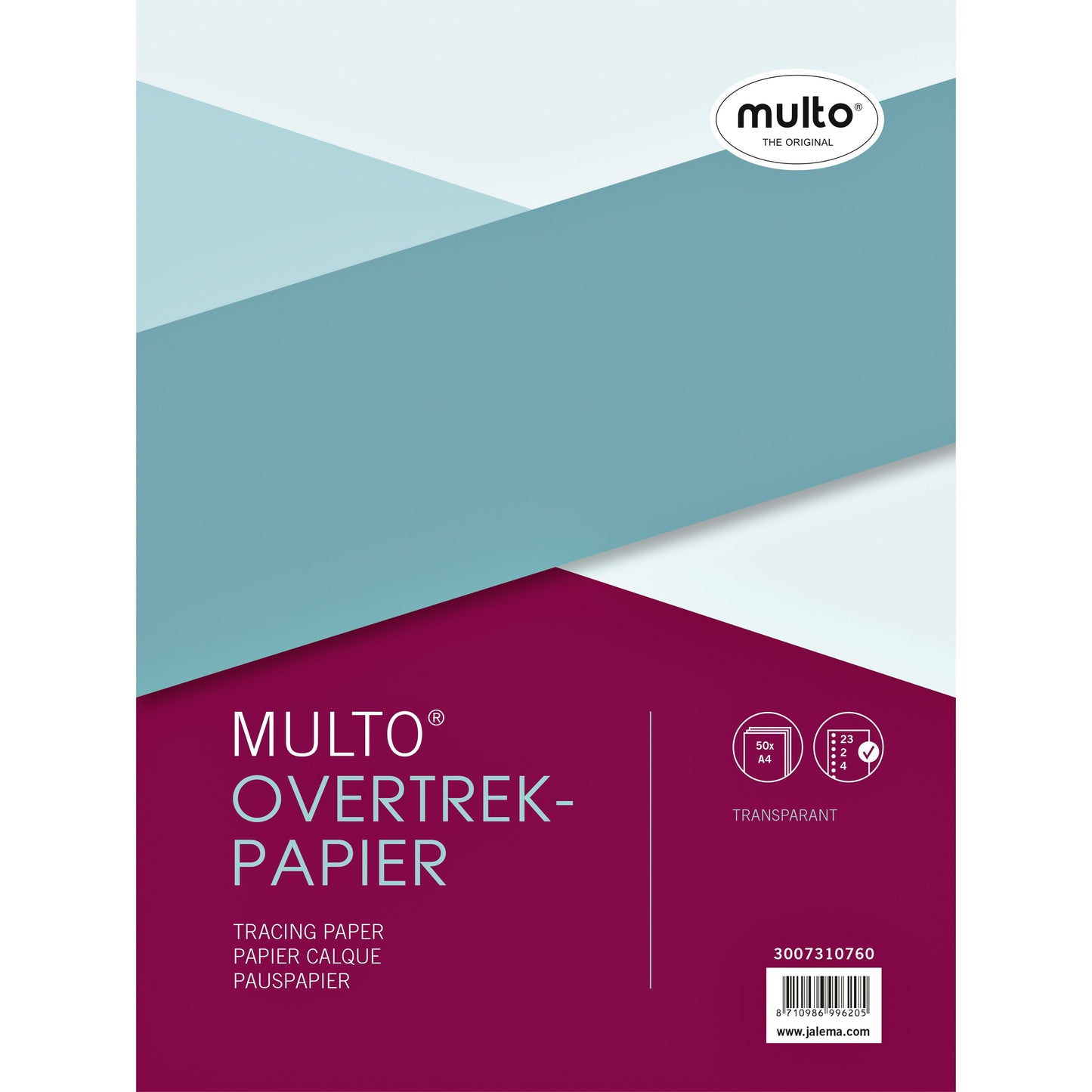 Multo - Interieur overtrekpapier A4 23-gaats 50 vel