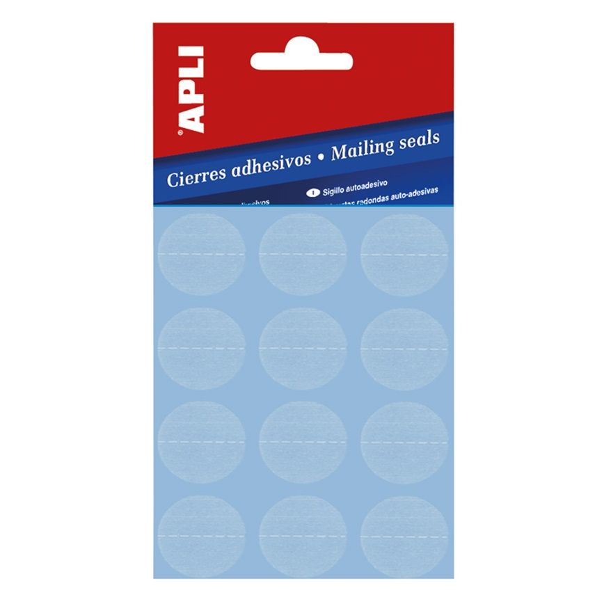 Klika - Etiket 25 mm rond transp perfo 120 stuks