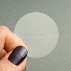 Klika - Etiquette 40 mm ronde transp perf 3000 pièces