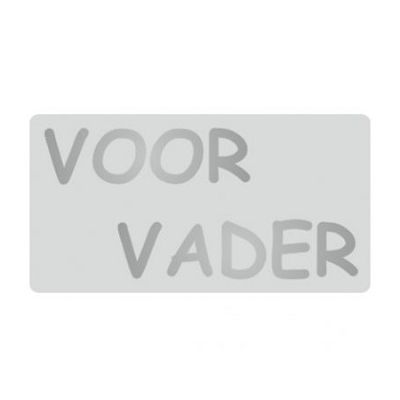 Klika - Etiket Voor Vader zilver/zilver 40x21
