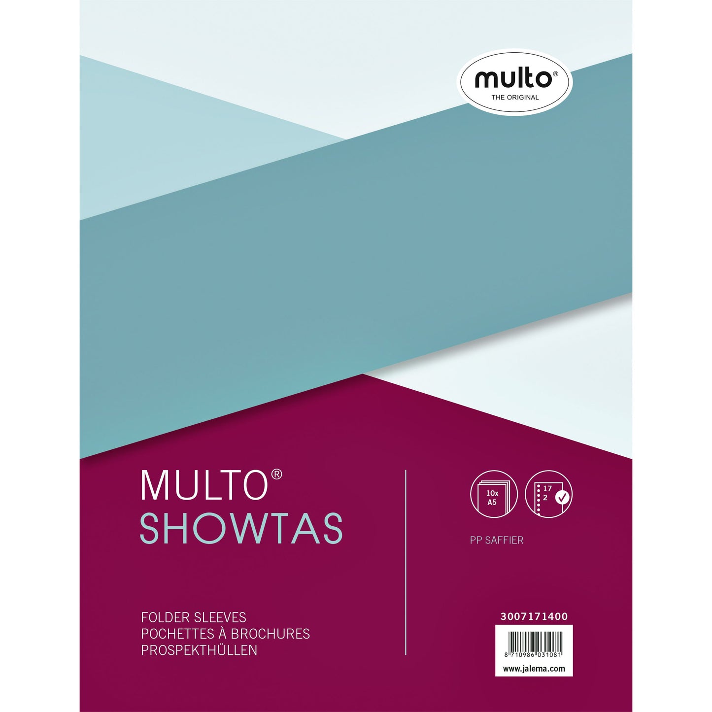 Multo - Showtas A5 17-gaats PP 0.08mm nerf 10 stuks