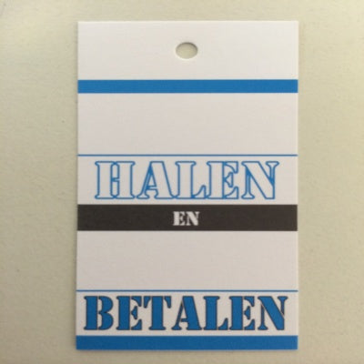 Klika - Hangetiket 35x70 mm .. halen .. b 250st