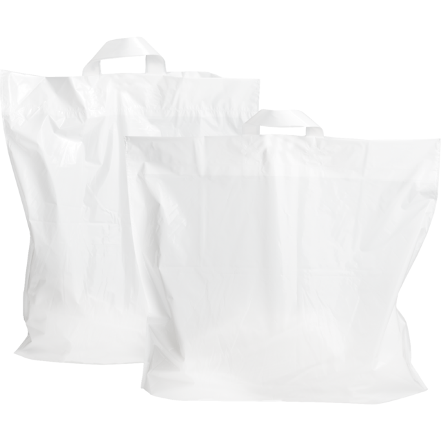Klika - Sac | PEBD | 46x5x52cm | sac de transport à boucle | blanc | 250 pièces