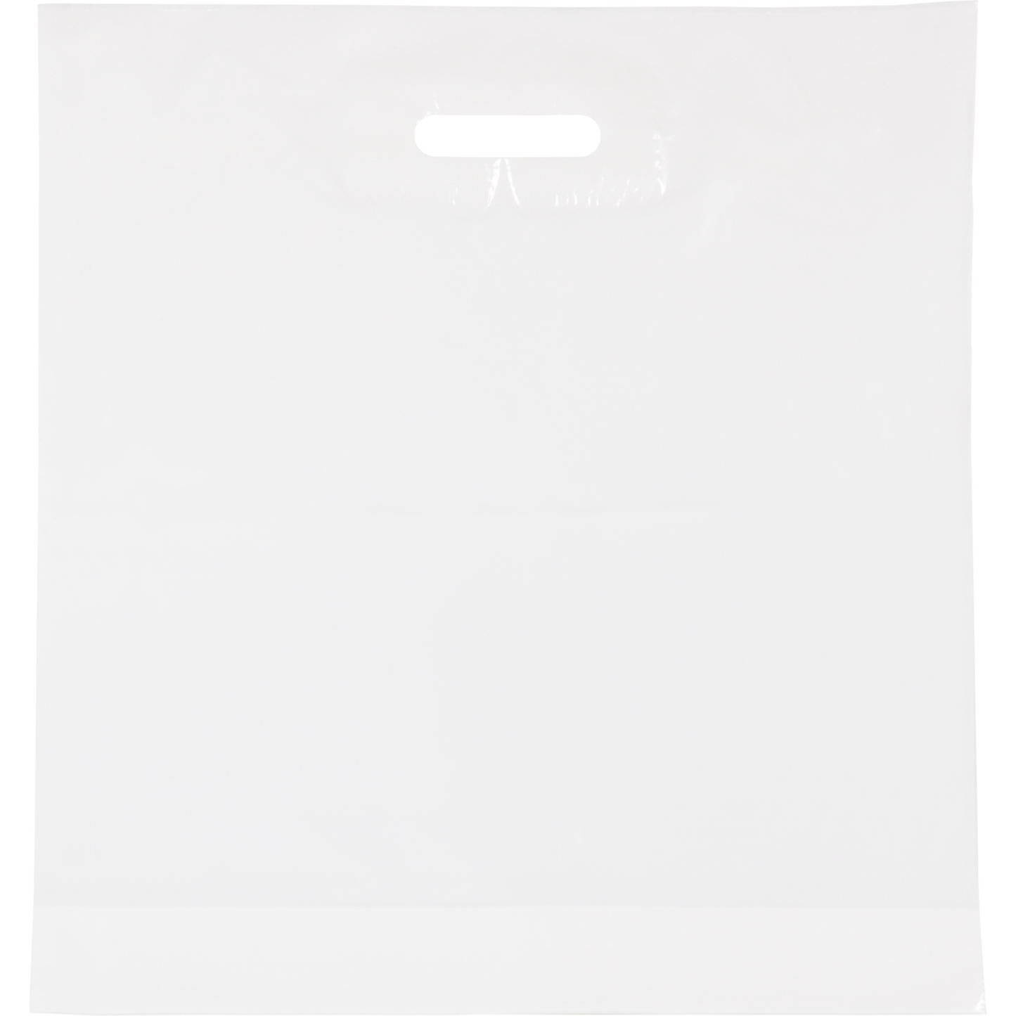 Klika - Bag | LDPE | dKT | 45x50cm | bottom fold 10cm | tote bag | white | 500 pieces