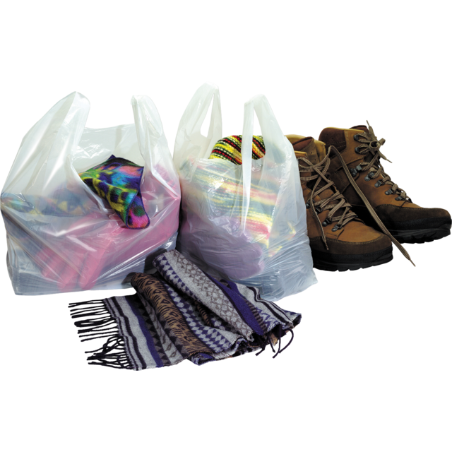Klika - Borsa | HDPE | controllato | 30x10x60 cm | borsa per camicia | bianco | 500 pezzi