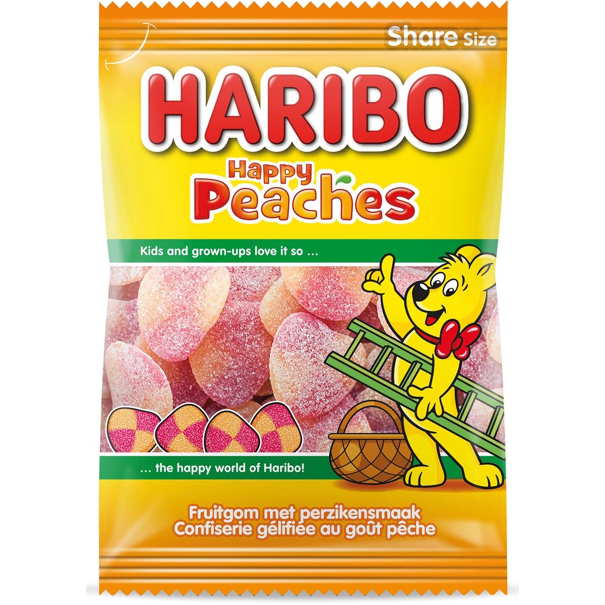 Haribo - candy peaches, bag of 185 g