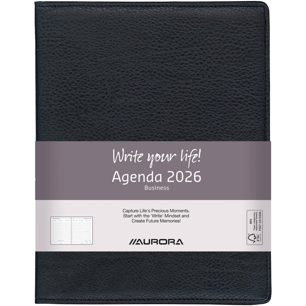 Aurora - Business 29P Finesse, Negro, 2026