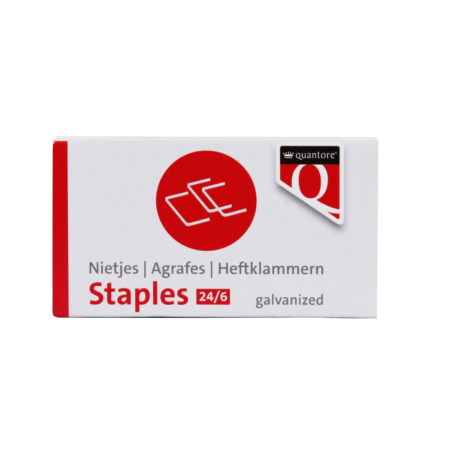 Quantore - Staples 24/6 1000 pieces galvanized | 5 pieces