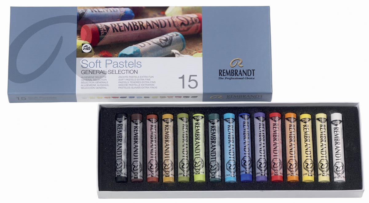 Rembrandt - soft pastels, box with 15 pastels