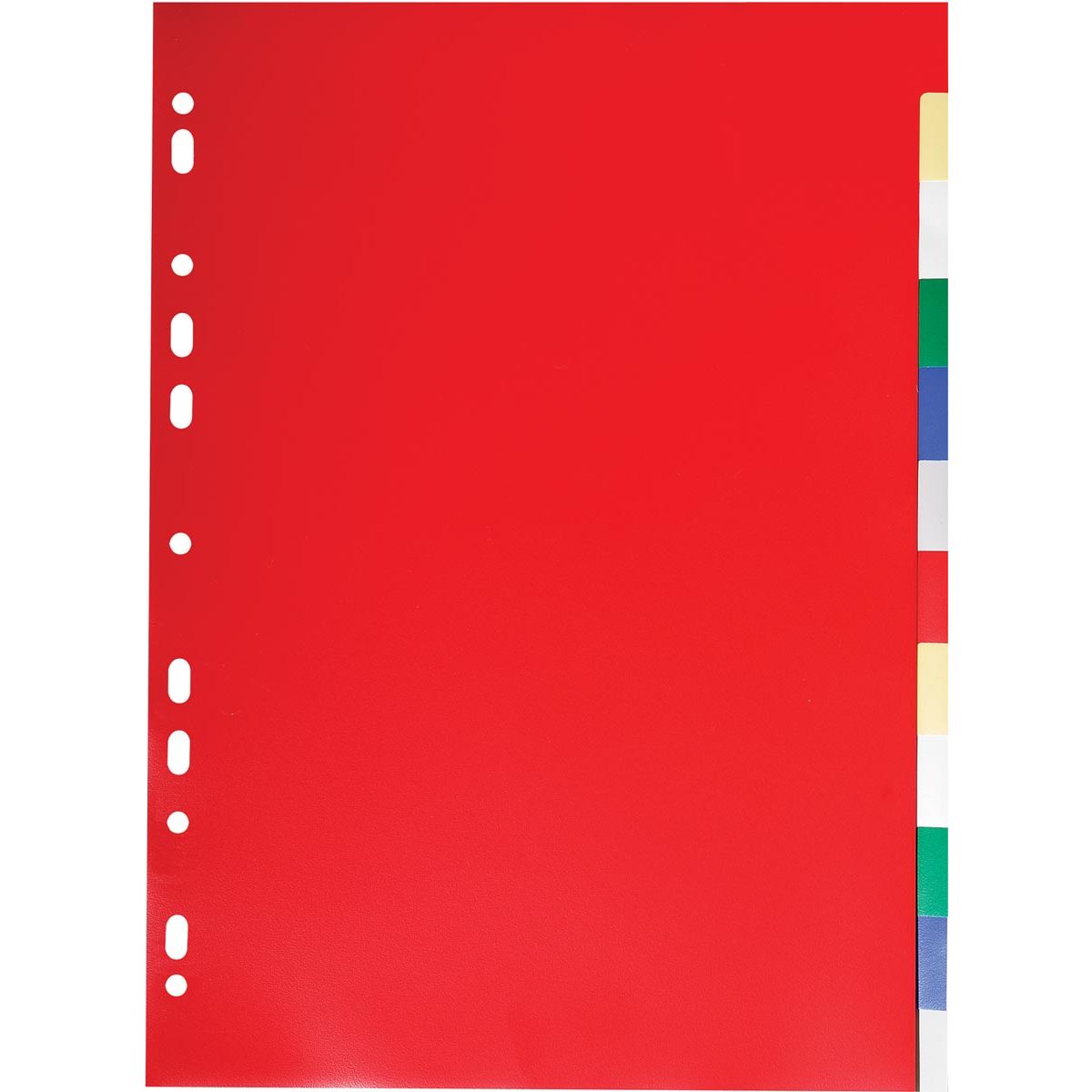 Exacompta - Registerblätter für ft A4, aus PP 12/100e, 12 Registerblätter, farblich sortiert