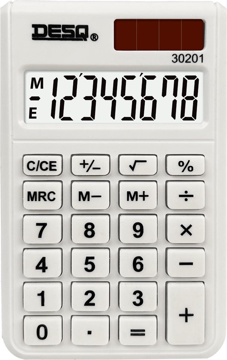Desq - zakrekenmachine 30201, wit