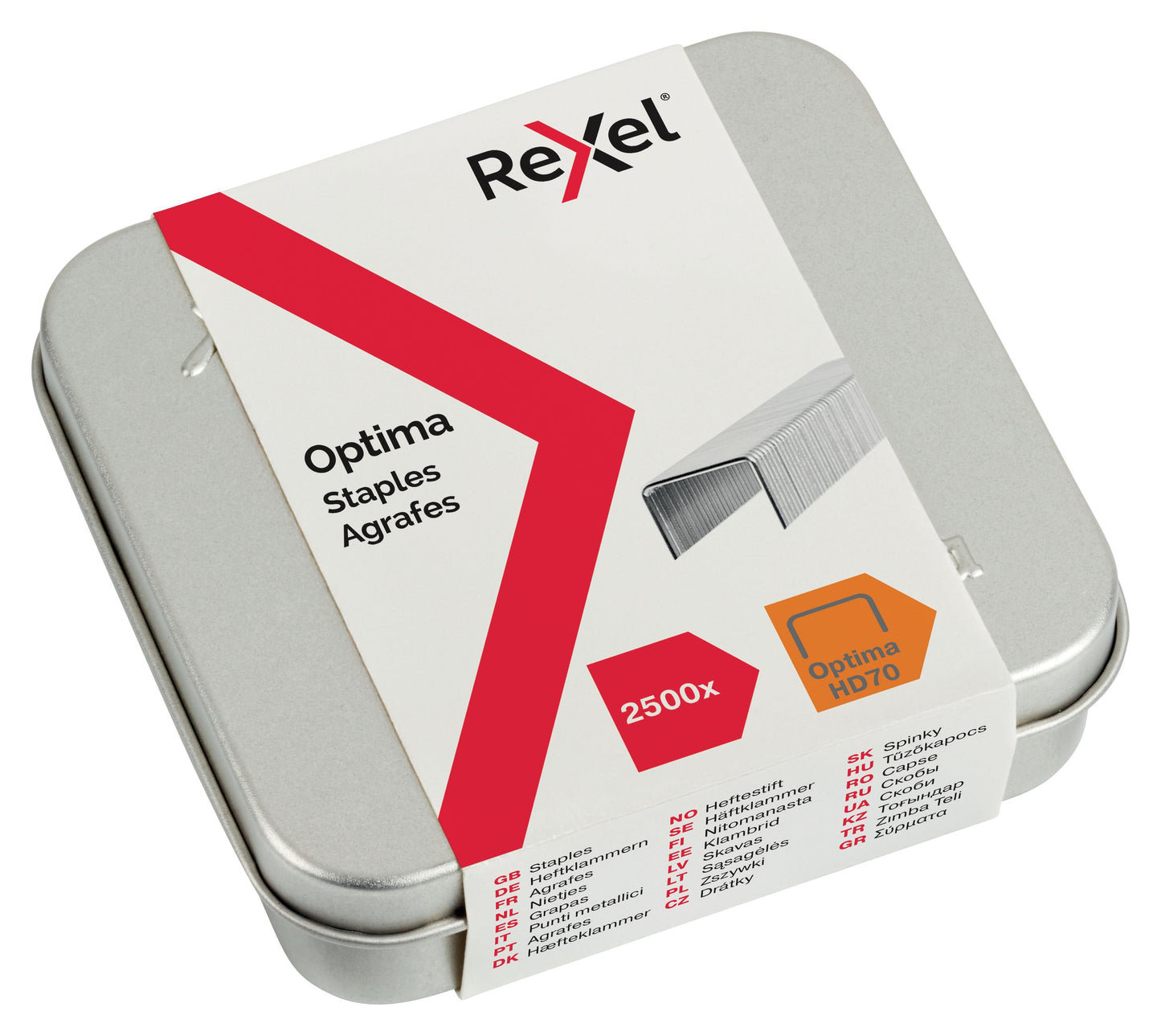 Rexel - Nieten optima 70hd gegalv | 20 stuks