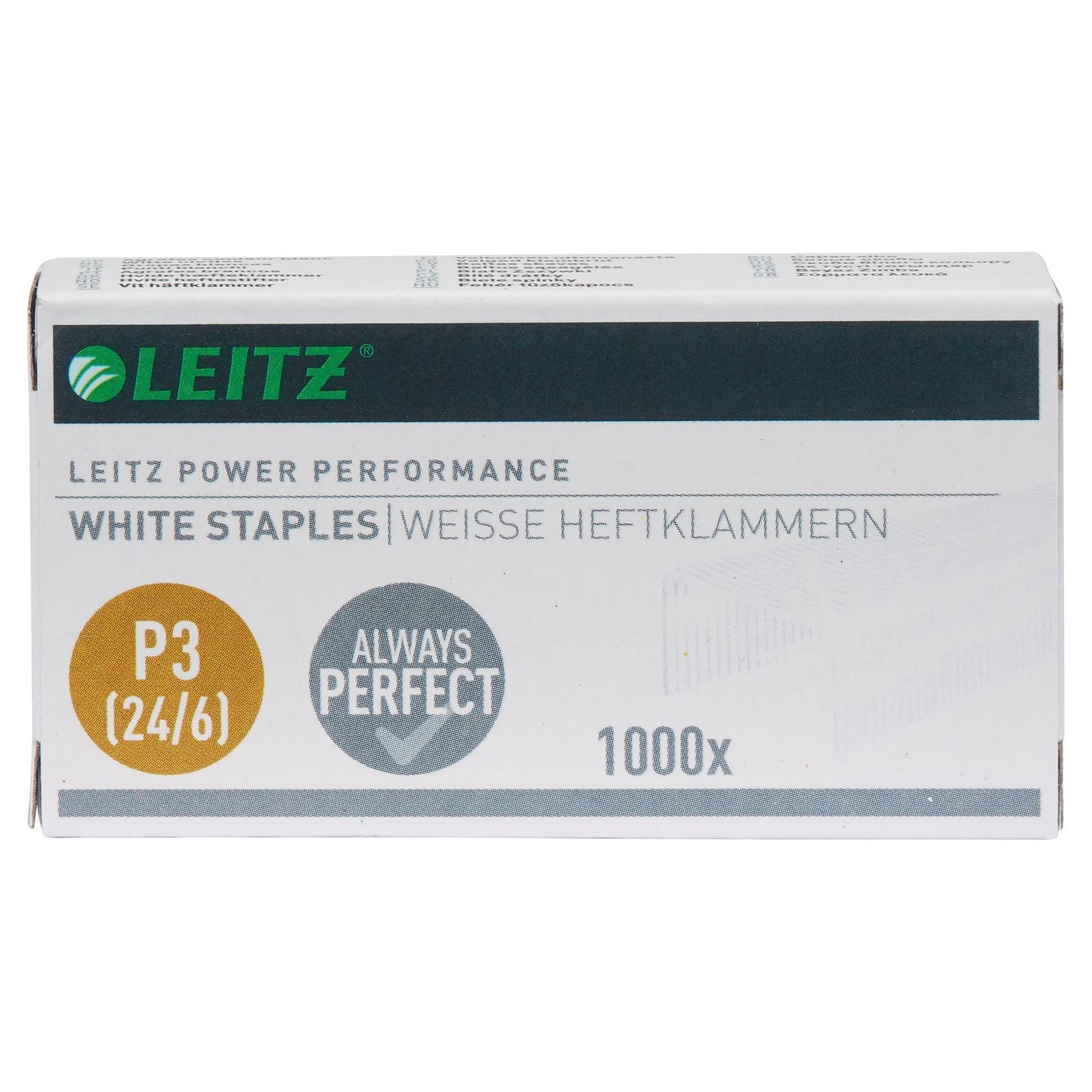 Leitz - Grapas P3 24/6 blanco 1000 piezas