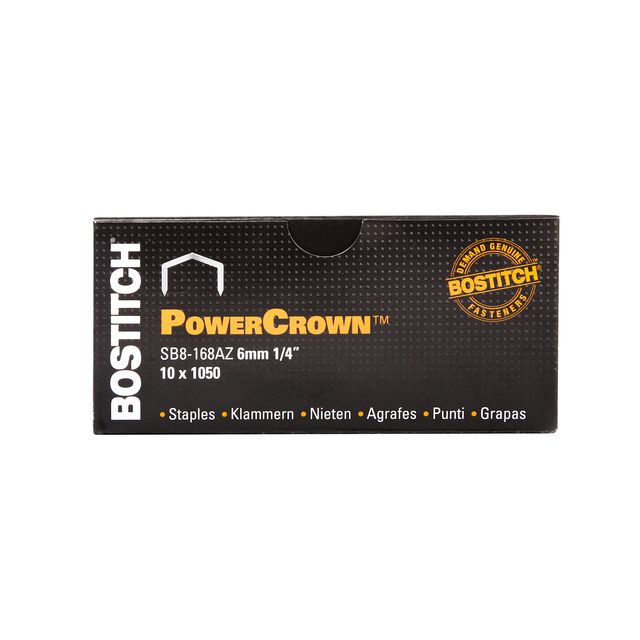 Bostitch - Graffette B8 acciaio SB8 6mm retro curvo 1050 pezzi