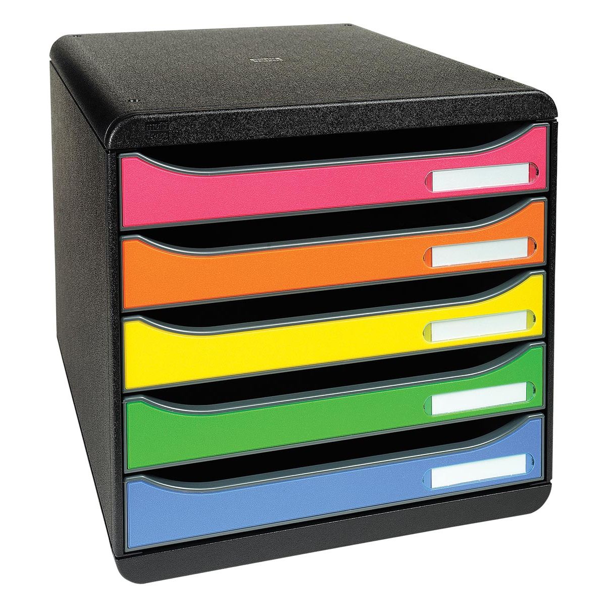 Exacompta - caisson à tiroirs Big-Box Plus Classic, arlequin