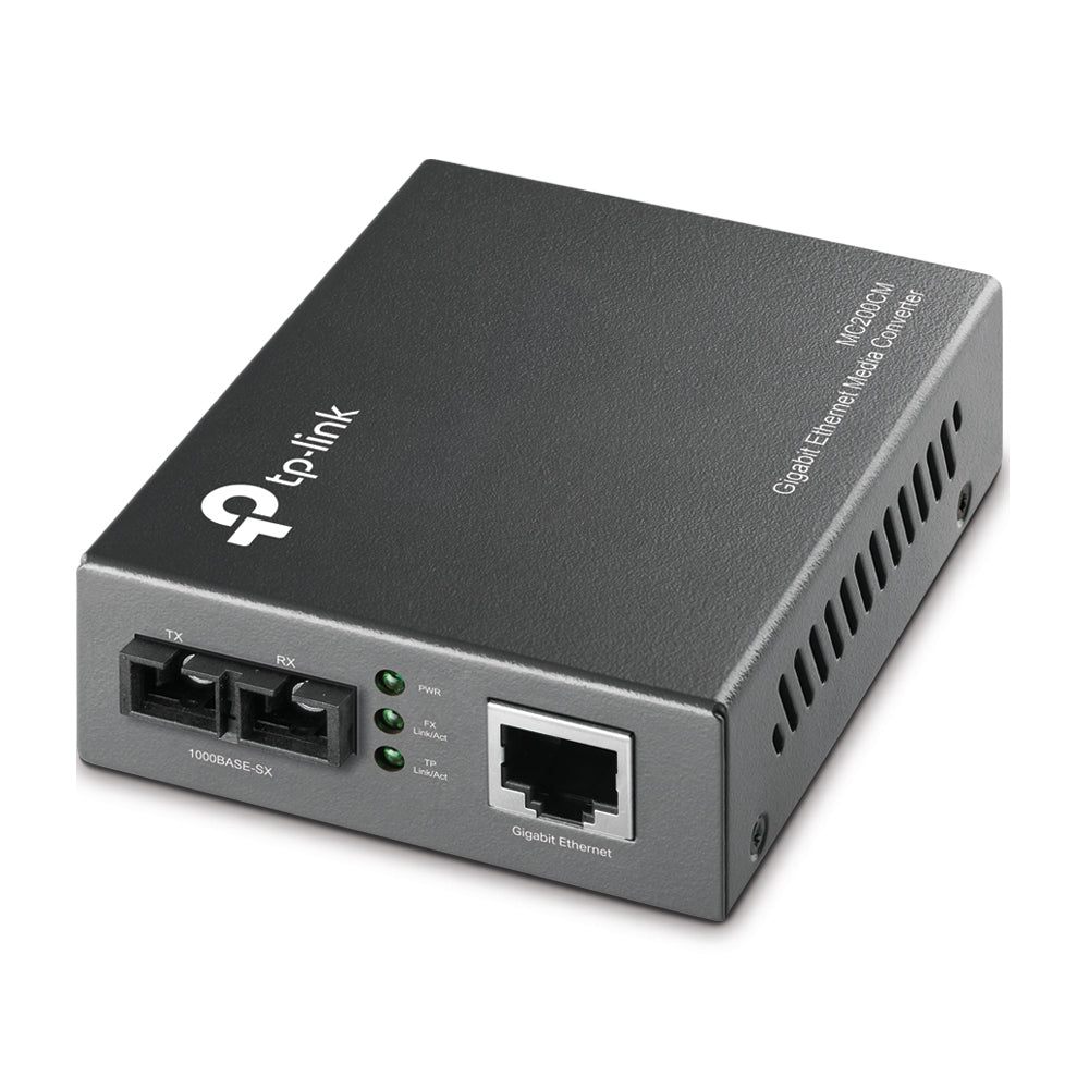 TP-Link - MC200CM V3 netwerk media converter Intern 1000 Mbit/s 850 nm Multimode Zwart