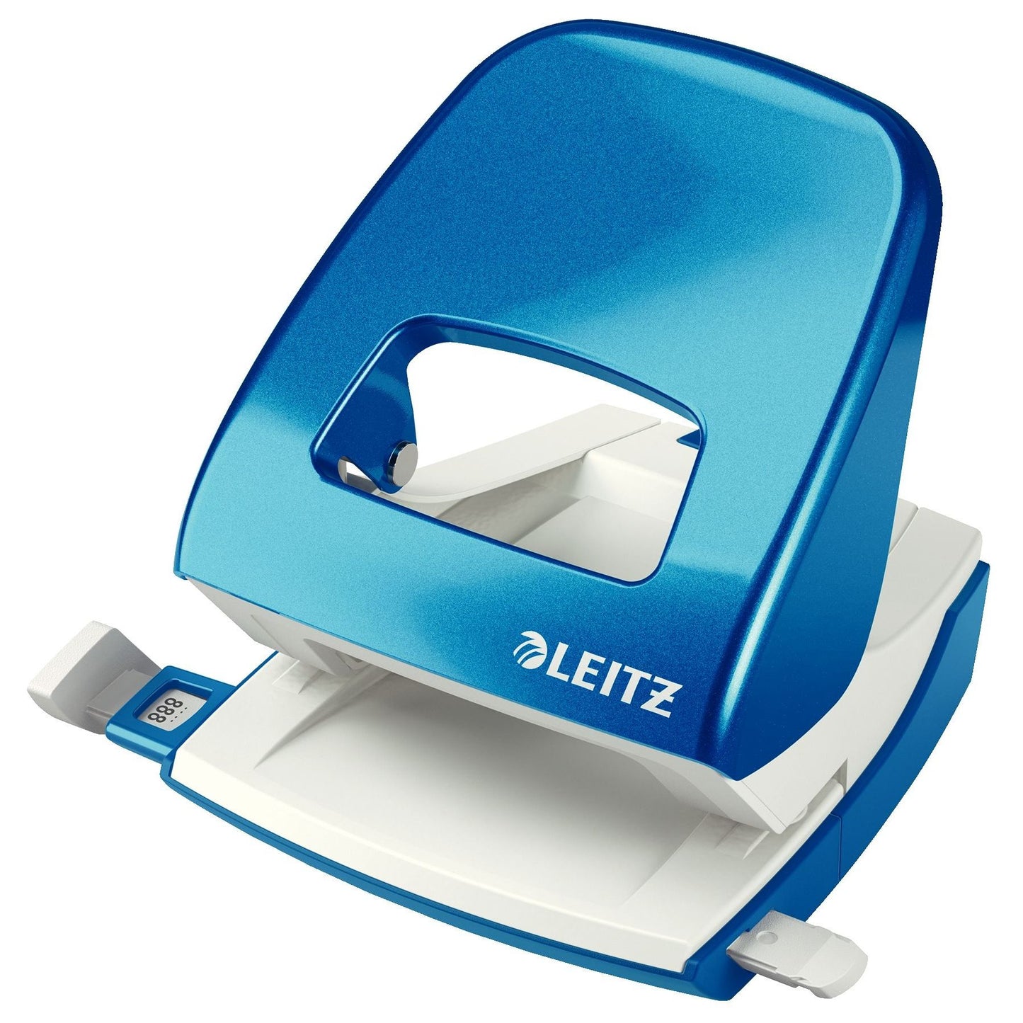 Leitz - Perforadora WOW 5008 Nexxt metal 30 hojas azul
