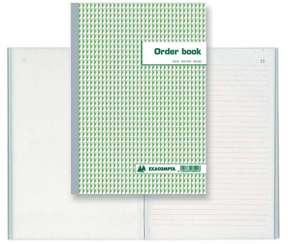 Exacompta - order book, ft 29.7 x 21 cm, tripli (50 x 3 sheets)