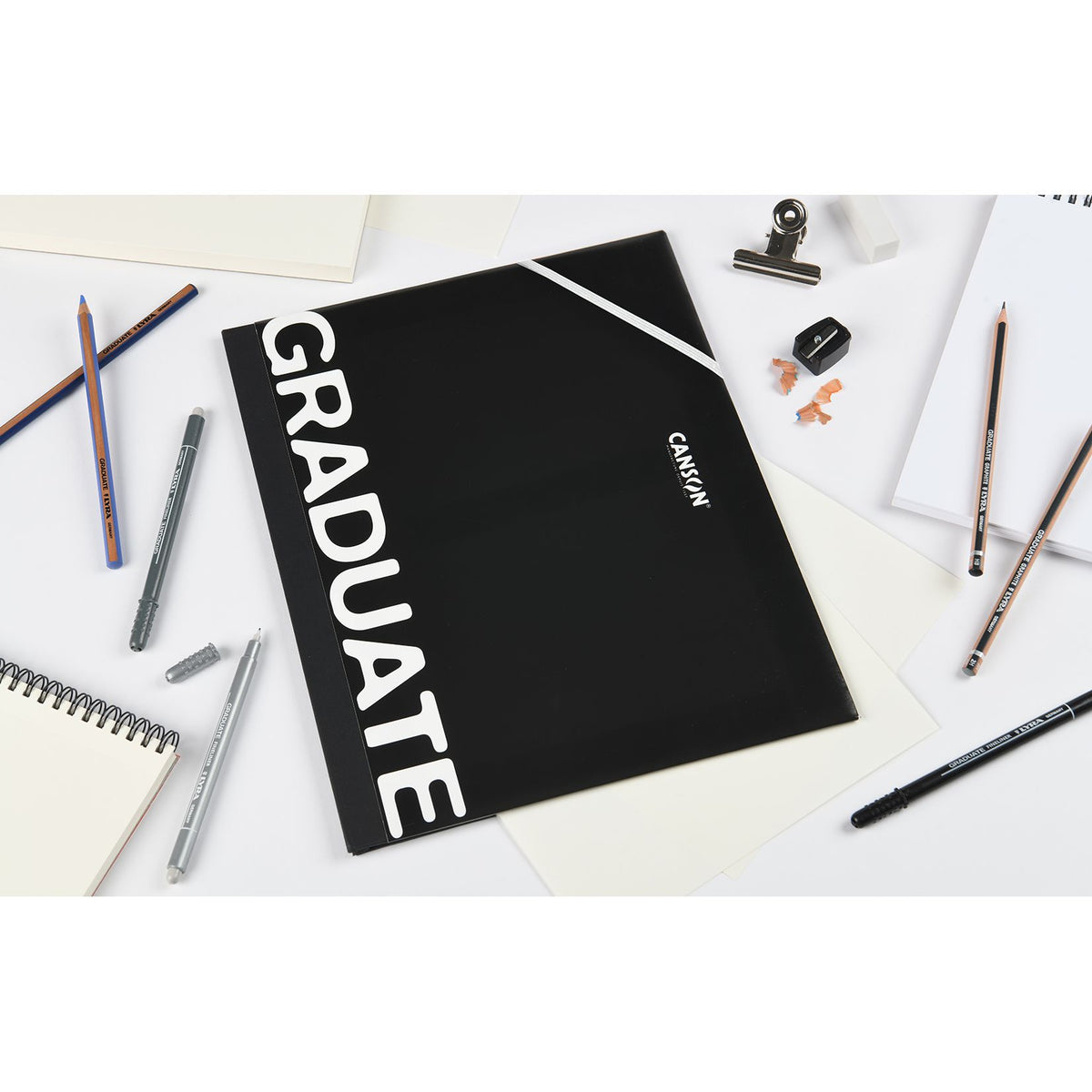 Canson - Tekenmap graduate 260x330mm zwart | 10 stuks