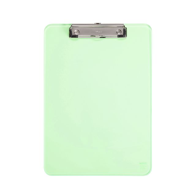 MAUL - Portablocco A4 verticale PS trasparente verde neon | 12 pezzi