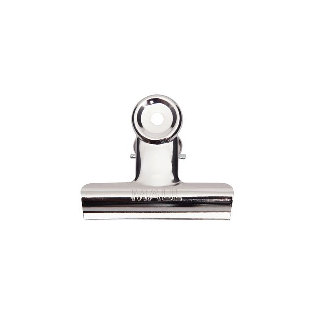 Maul - Fermacarte Bulldog 70mm capacità 40mm argento 5 pezzi