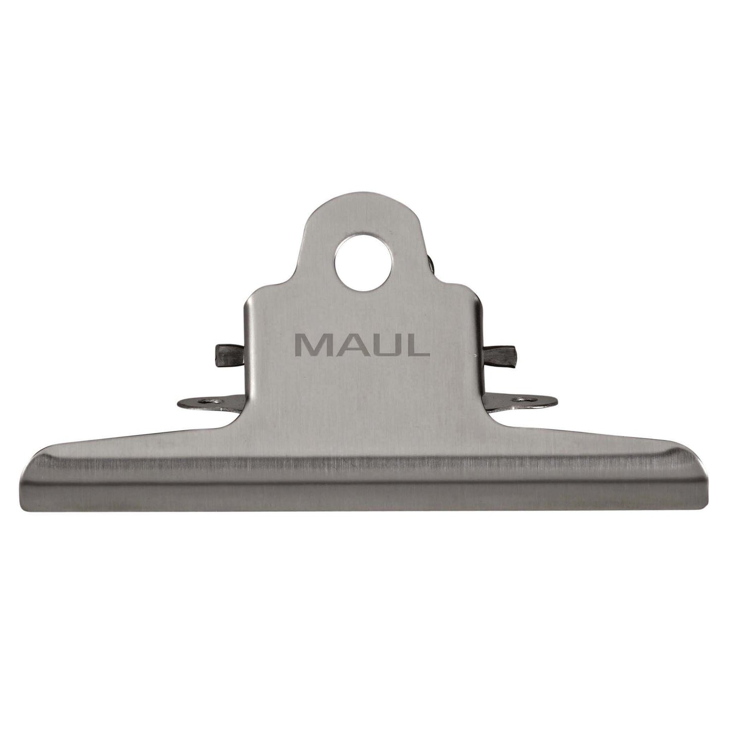 MAUL - Fermacarte classico in acciaio inox 147mm argento | 2 pezzi