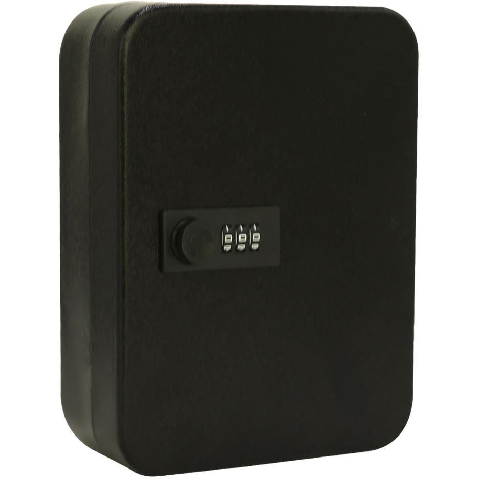 Sans marque - Armoire à clés avec serrure à combinaison, pour 48 clés, noir