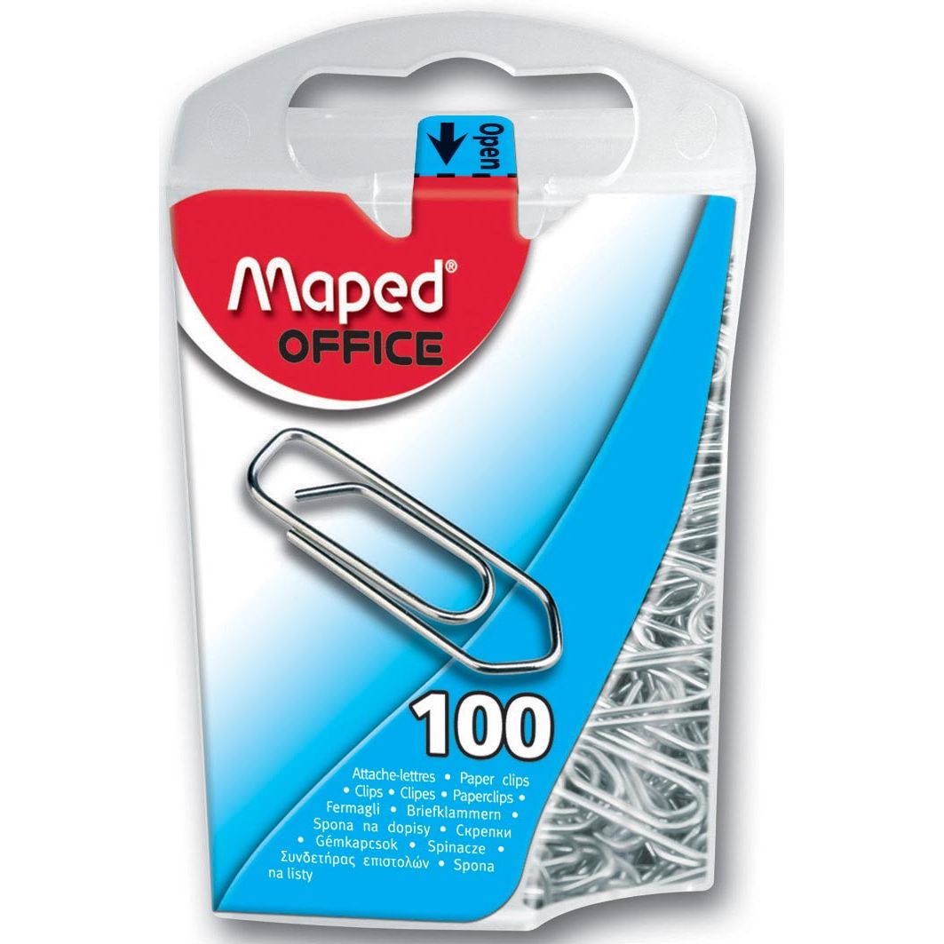 Maped Office - 25mm 100 piezas plata
