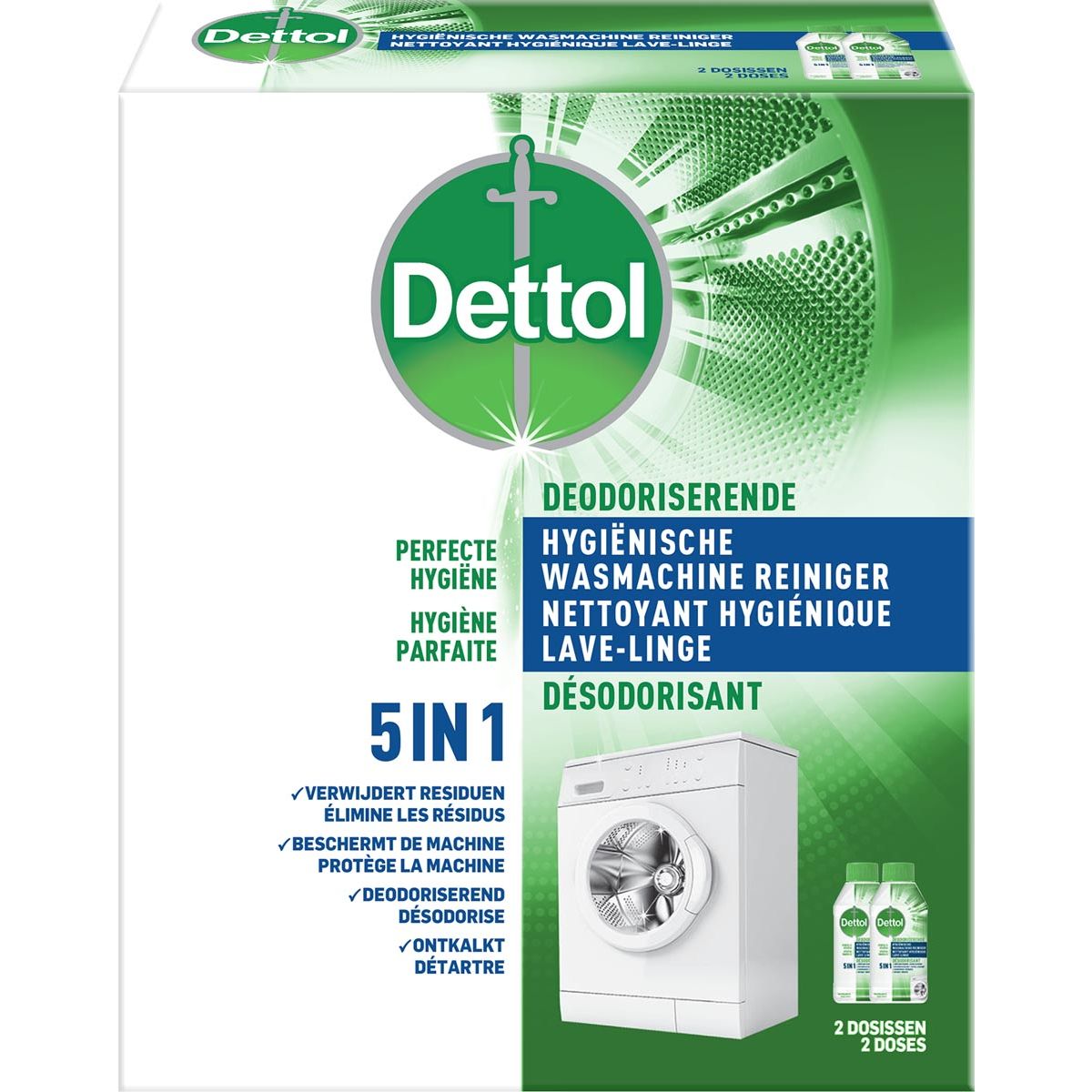 Dettol - washing machine cleaner, 2 x 250 ml