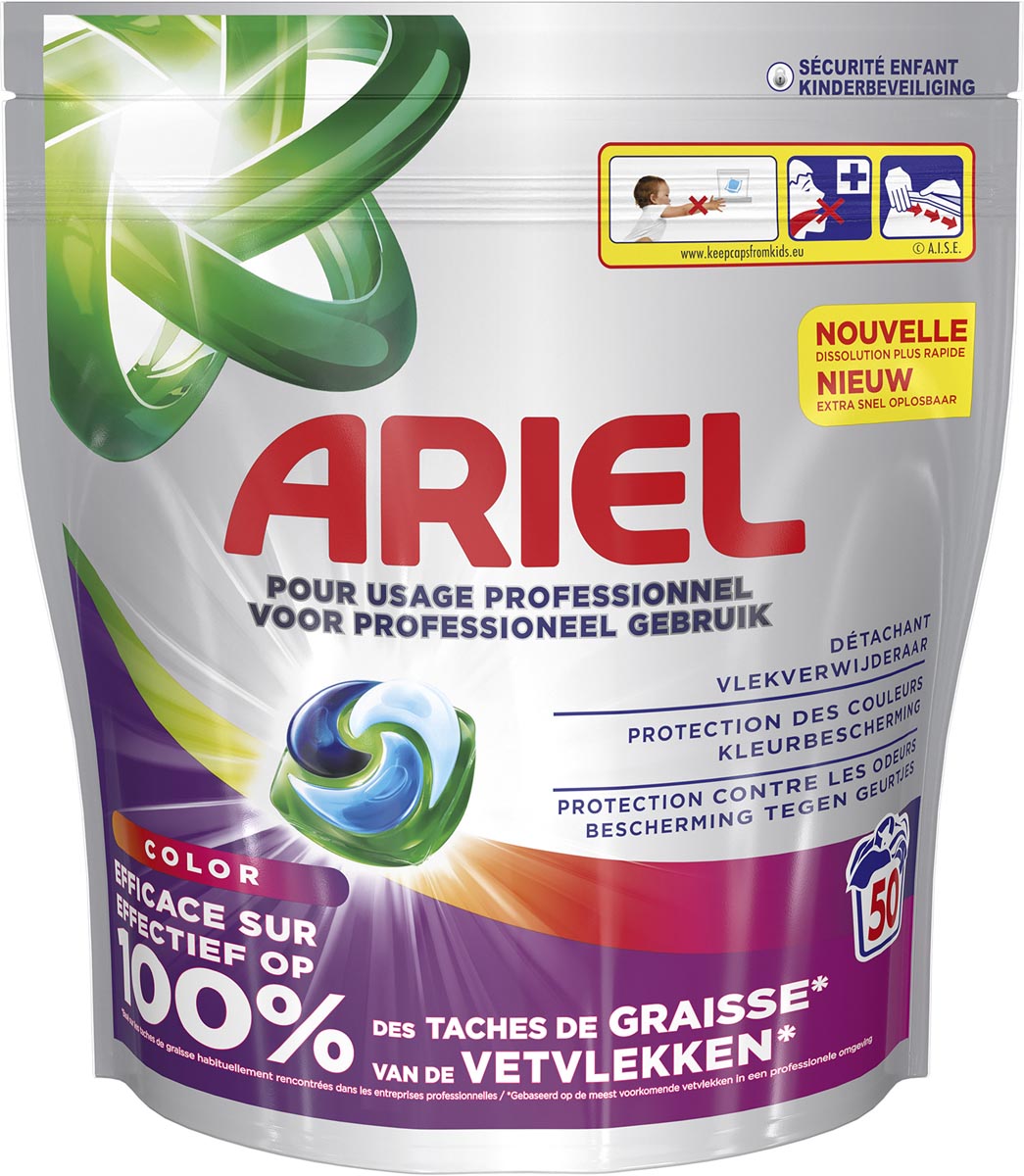 Ariel - Pro pods wascapsules, Color, pak van 50 stuks