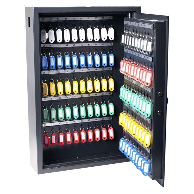 Pavo - Sleutelkast y 100 haken donkergrijs