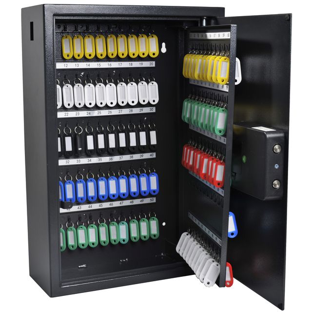 Pavo - Sleutelkast y 150 haken donkergrijs