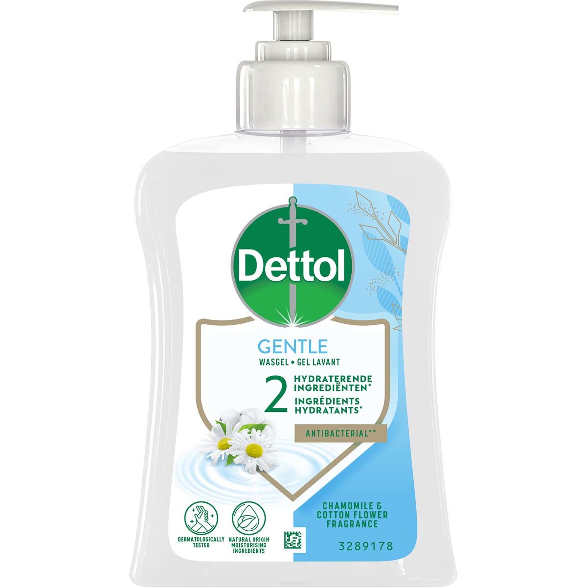 Dettol - sapone per le mani Delicato, camomilla e fiori di cotone, flacone da 250 ml