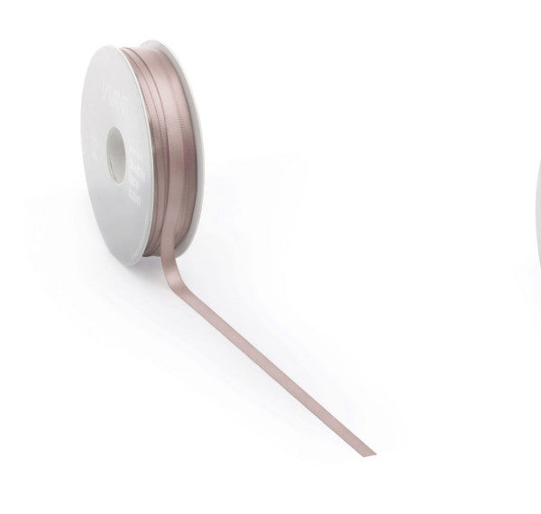 Satin ribbon PREMIUM Double face 10mm x 25 meters nude / eggshell