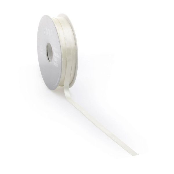 Cinta de raso PREMIUM Doble cara 16mm x 25 metros beige/natural